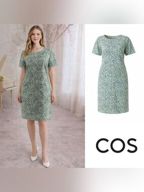 COS Geometric Print Tunic Dress